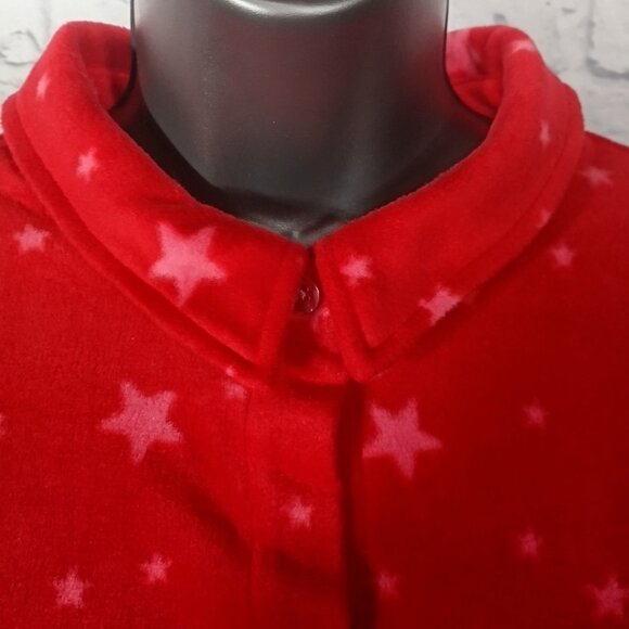 Cuddl Duds Red Star Loungewear Sleepwear Pajamas Set Top and Bottoms - Picture 12 of 13